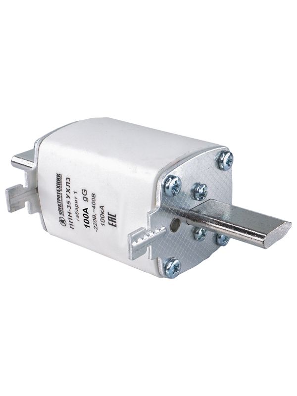 вставка плавкая ппн-35 ухл3 100а габарит 1 ip00 электротехник et522692 от BTSprom.by