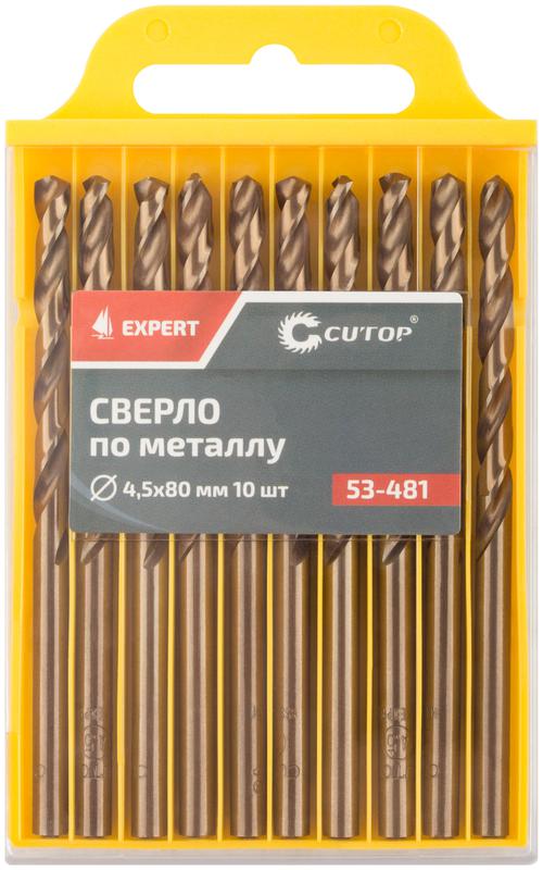  Сверло по металлу EXPERT 4.5х80мм (уп.10шт) Cutop 53-481 фото в каталоге от BTSprom.by
