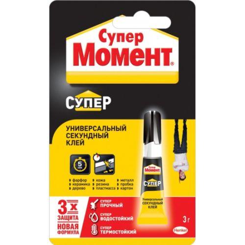 клей "супер момент" 3г (блист.1шт) шоу-бокс момент c0036304 от BTSprom.by
