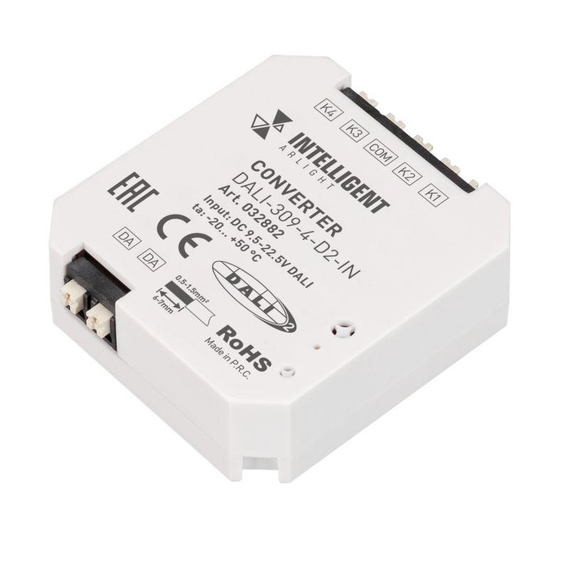 конвертер dali-309-4-d2-in (dali-bus free purpose) пластик intelligent arlight 032882 от BTSprom.by