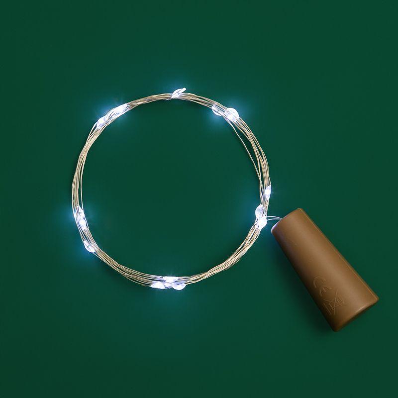  Гирлянда светодиодная "Роса" 2м 20LED бел. 0.1Вт IP20 с пробкой элементы питания 3хLR44 (в компл.) Neon-Night 302-025 фото в каталоге от BTSprom.by