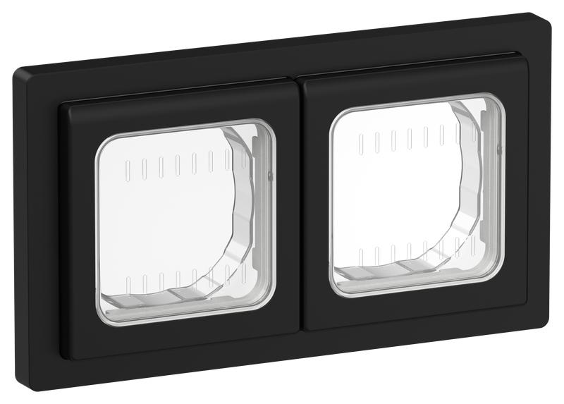 рамка 2-м сп flite рпро-2-55-флч ip55 черн. iek fi-m20-32-55-k02 от BTSprom.by