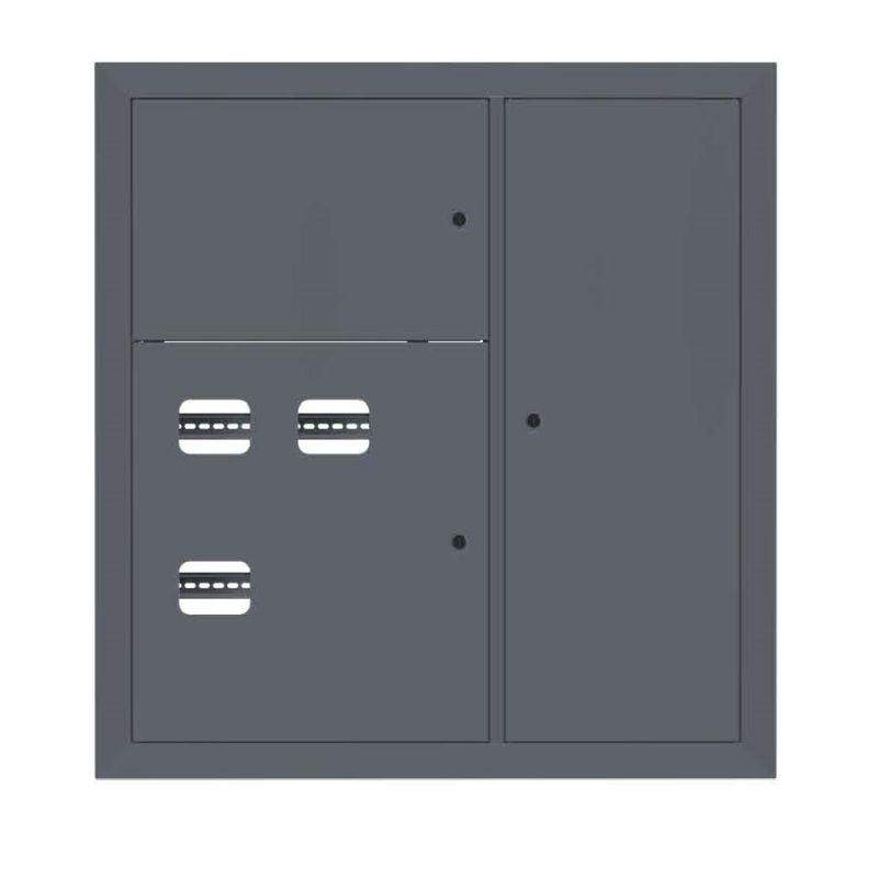 щит этажный 3кв. ral7024 (1000х950х160) proxima ekf mb29-v-3-ral7024 от BTSprom.by