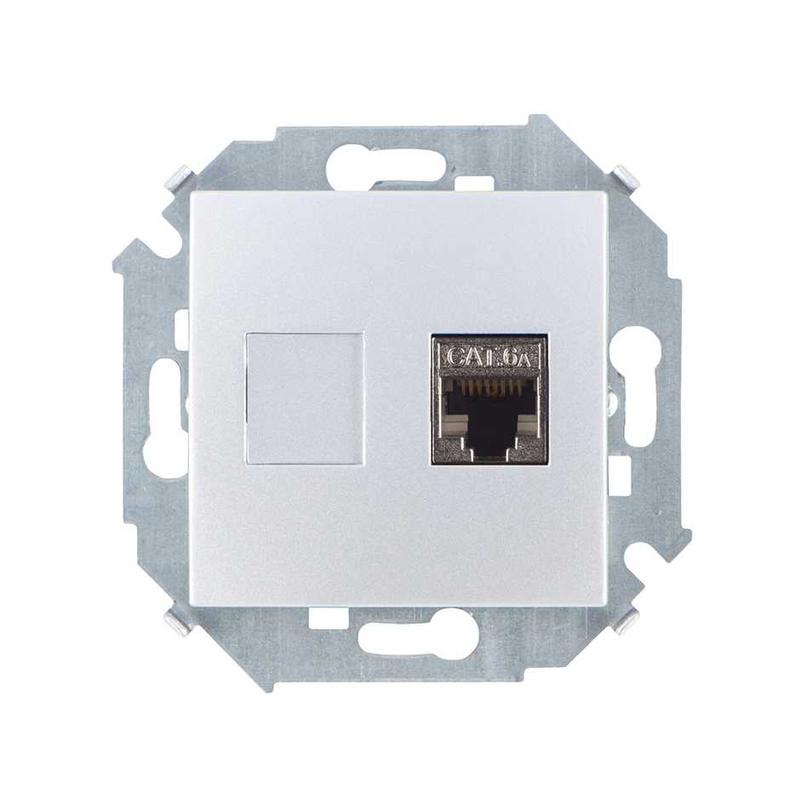 розетка компьютерная simon15 rj45 кат.6a amp ftp алюм. simon 1591563-033 от BTSprom.by