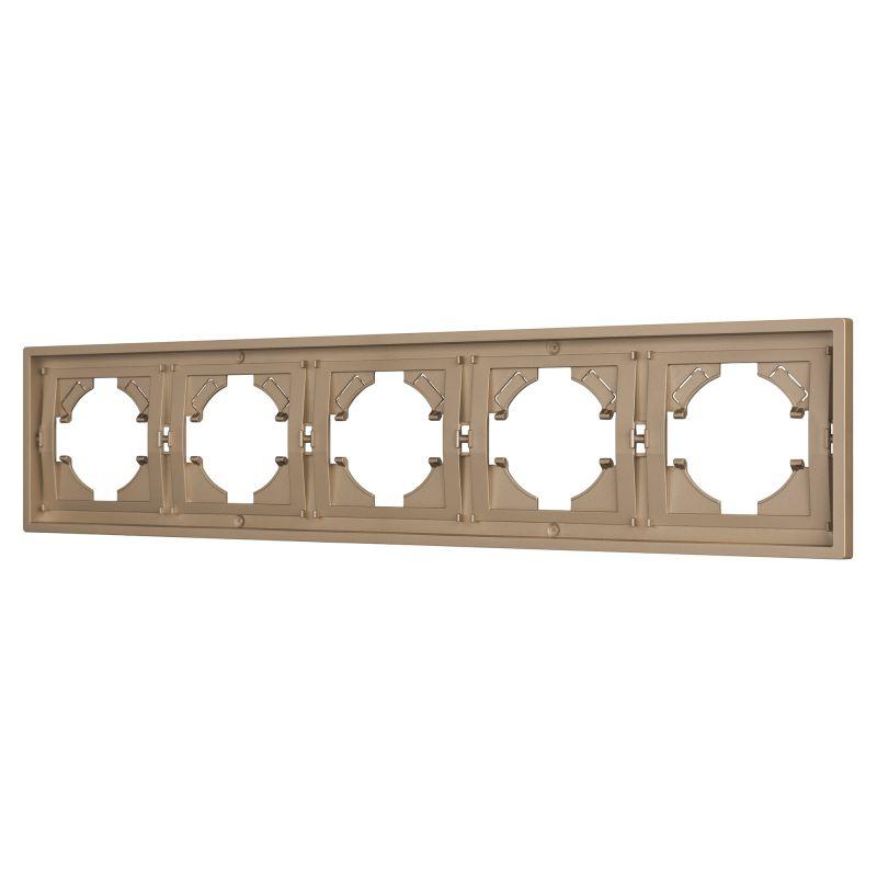 рамка 5-м frm-tendo-pl-5-gd пластик. зол. arlight 053854 от BTSprom.by