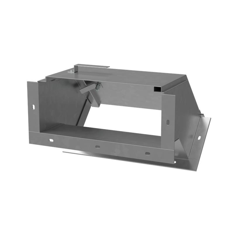 Короб кабельный блочный угловой одноканальный с поворотом вниз на 45град. 450х200 L650 сталь 2мм ККБ-УНП-0.2/0.5 HD КМ-Профиль LO67409 от BTSprom.by