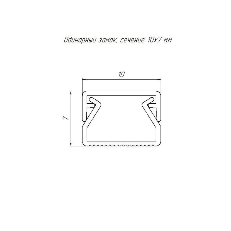  Кабель-канал 10х7 L2000 бел. Промрукав PR03.0045 фото в каталоге от BTSprom.by