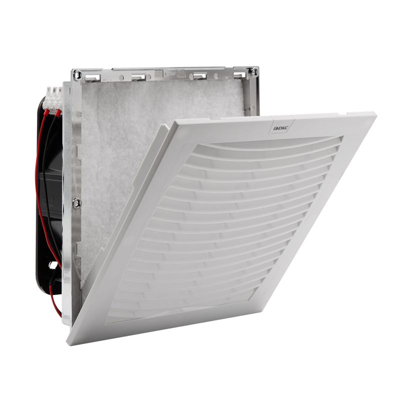  Вентилятор с фильтром ЭМС 480куб.м/ч 12В DC 255х255мм IP54 DKC R5MCV25012 фото в каталоге от BTSprom.by