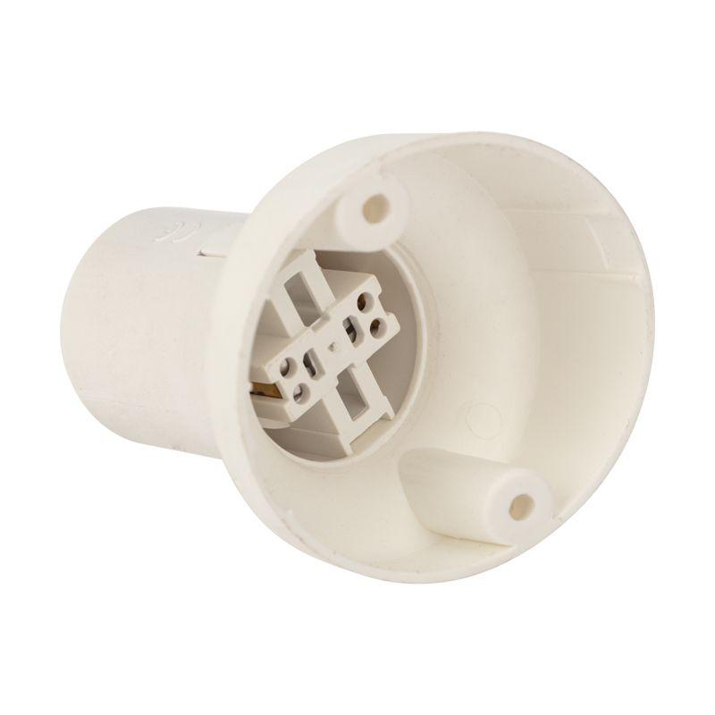  Патрон пластиковый настенный E27 наклонный бел. с этикеткой Rexant 11-8872 фото в каталоге от BTSprom.by