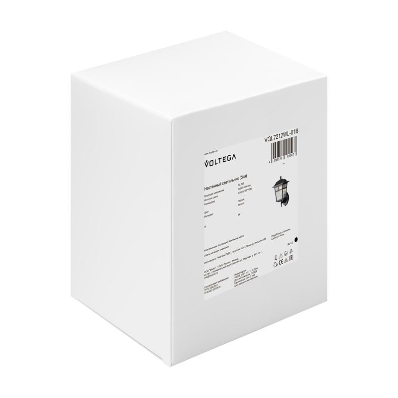  Светильник Eve 1х40Вт E27 IP44 бра настен. Voltega VGL7212WL-01B фото в каталоге от BTSprom.by