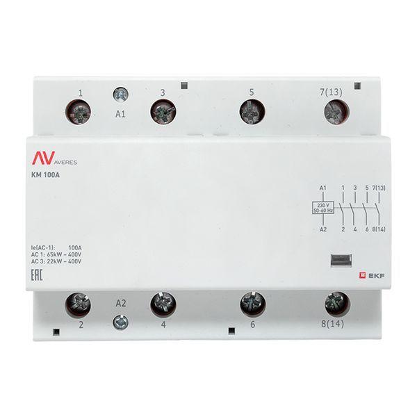  Контактор модульный КМ 100А 4NO 230В AC (6 мод.) AVERES EKF km-av-6-100-40-230V фото в каталоге от BTSprom.by