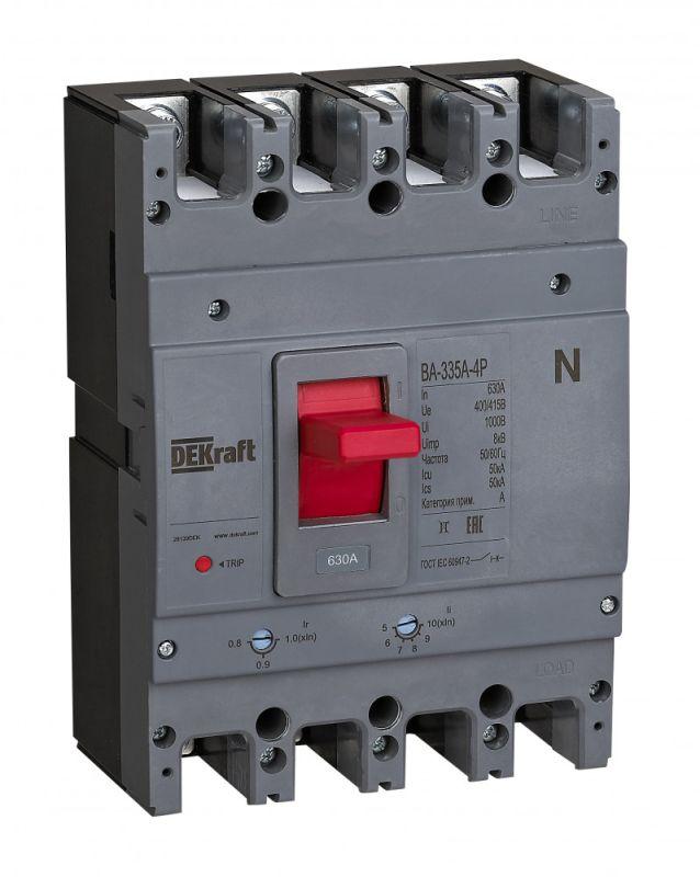 выключатель автоматический 4п 630а 50ка ва-335а dekraft 28139dek от BTSprom.by