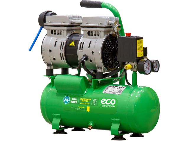 компрессор eco ae-10-of1 безмасляный (120 л/мин, 8 атм, коаксиальный, безмасляный, ресив. 10 л, 220 в, 0,7 квт) ae-10-of1 от BTSprom.by