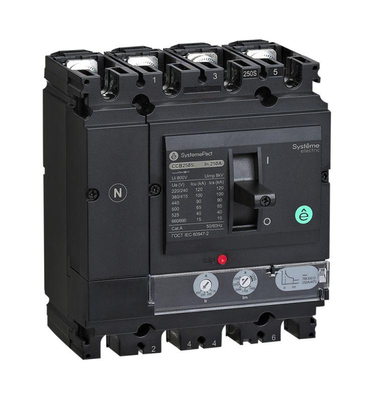 выключатель автоматический systemepact ccb100 100ка 4p4d tmd100 рычаг se spc100s100l4df от BTSprom.by