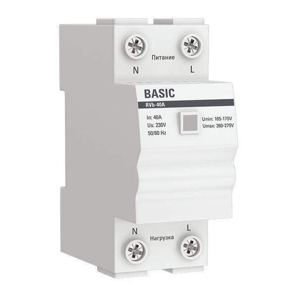 реле напряжения rvb-40a (сквозное подкл.) basic ekf rvb-40a от BTSprom.by реле напряжения rvb-40a (сквозное подкл.) basic ekf rvb-40a от BTSprom.by
