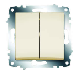 выключатель 2-кл. 1мод. сп cosmo 10а ip20 механизм крем. abb 619-010300-202 от BTSprom.by