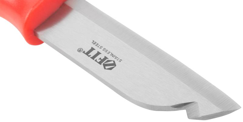  Нож изолированный 1000В нерж. сталь 190мм лезвие 68мм прорезин. ручка FIT 10607 фото в каталоге от BTSprom.by