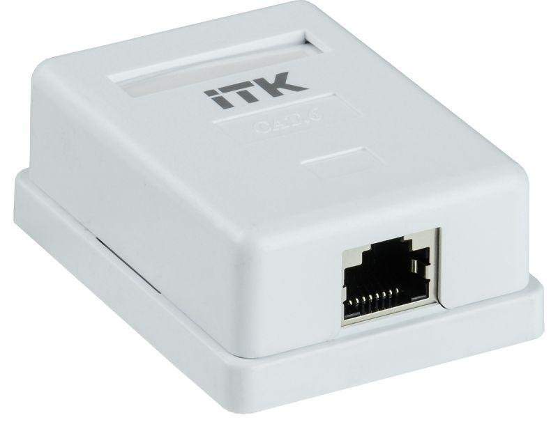 розетка компьютерная 1-м оп rj45 кат.6 ftp itk cs2-1c06f-12 от BTSprom.by