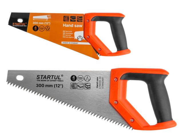 ножовка по дер. 300мм 4 tpi startul standart (st4030-30) (крупный зуб) st4030-30 от BTSprom.by
