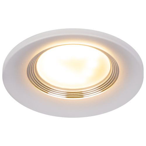  Светильник алюминиевый KL107 WH/SL MR16 GU5.3 встраив. бел. серебро Эра Б0061096 фото в каталоге от BTSprom.by