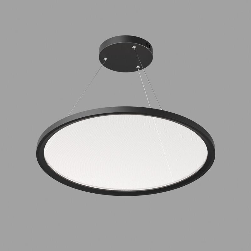 светильник veil подвесной горизонтальный со светодиодом h900 d600 220в 48вт 3000-6000к ip20 черн. алюм. denkirs dk6616-bk от BTSprom.by