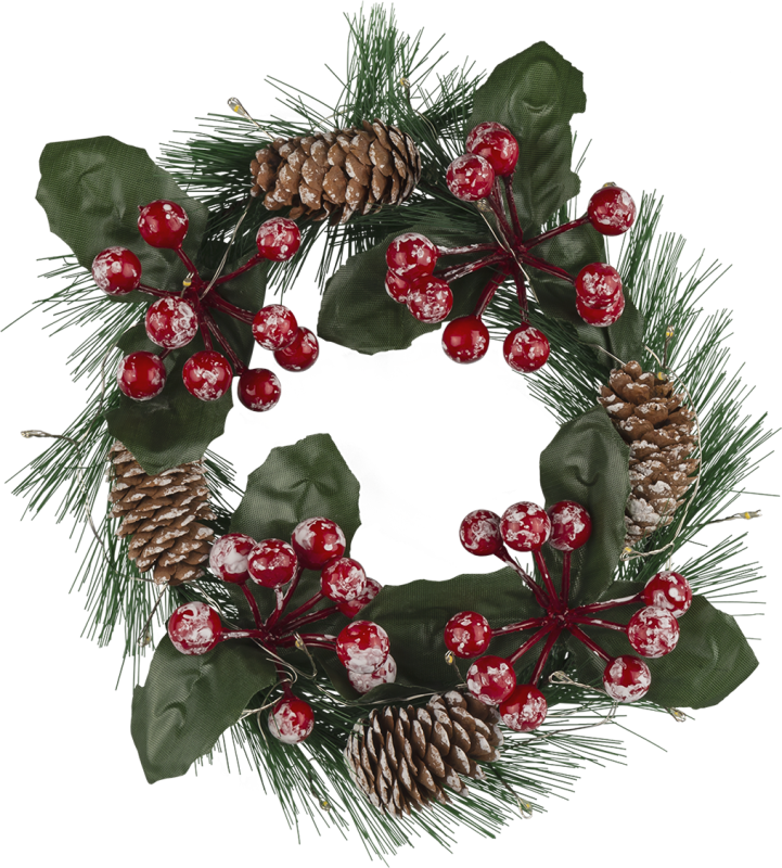  Гирлянда светодиодная "Венок шишки и ягоды" 95 035 NGF-D041-01 WW Navigator 95035 фото в каталоге от BTSprom.by