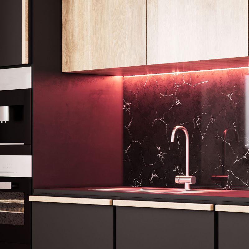  Лента светодиодная Black 2835/60-SMD 4.8Вт/м красн. IP66 210лм/м 12В (блист.5м) GAUSS 311000705 фото в каталоге от BTSprom.by