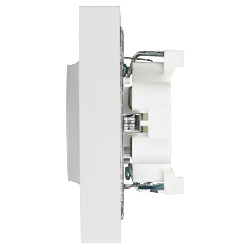  Розетка 2-м СП Accent 6-208-01 16А IP20 250В 2P+E Schuko со шторками AL/CU бел. Intro Б0063528 фото в каталоге от BTSprom.by