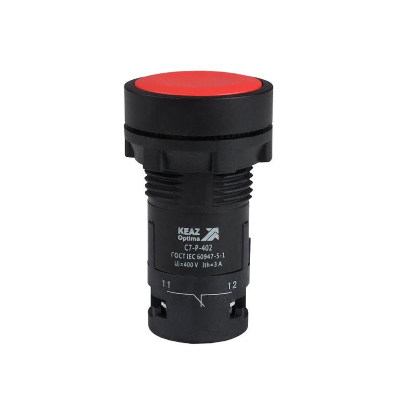 кнопка optisignal compact d22 с7-p-402 красн. 2нз xb7na44 кэаз 362039 от BTSprom.by
