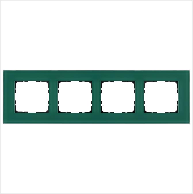 рамка 4-м g-glass стекло лазурн. jasmart g1004gj от BTSprom.by