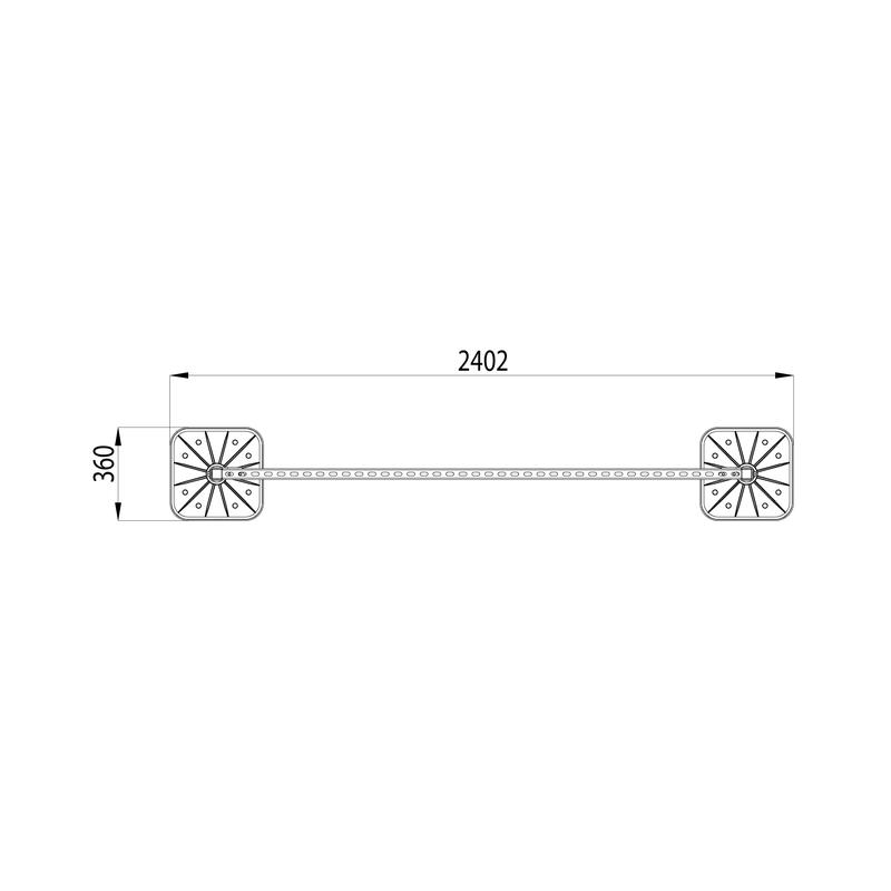  Конструкция опорная для горизонт. прямоугол. воздуховодов и метал. лотков кабеленесущих систем TECHNORAPTOR FOOT 2000х1000 HD КМ TR0290 фото в каталоге от BTSprom.by