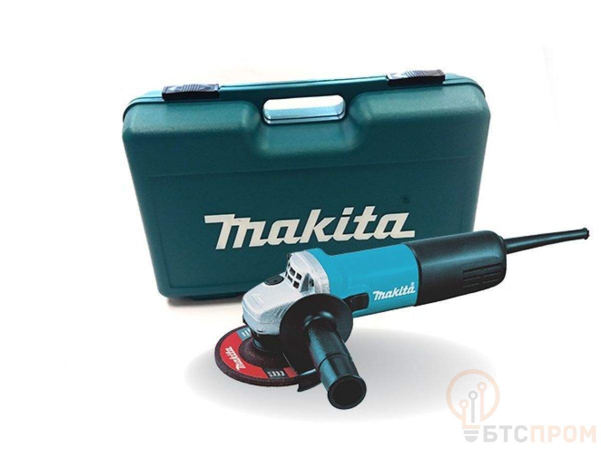  Одноручная углошлифмашина MAKITA 9558 HNRK в кейсе (840 Вт, диск 125х22 мм, плавный пуск) фото в каталоге от BTSprom.by