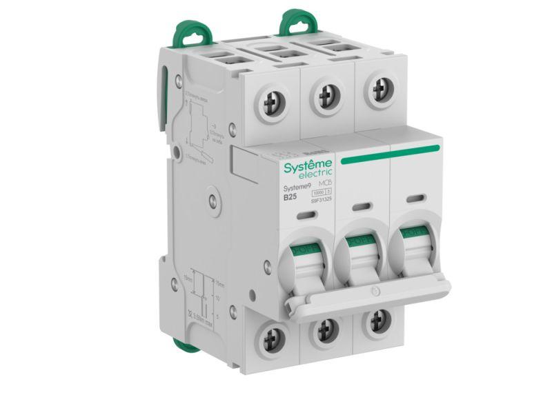 выключатель автоматический 3п b 25а 10ка systeme9 400в se s9f31325 от BTSprom.by