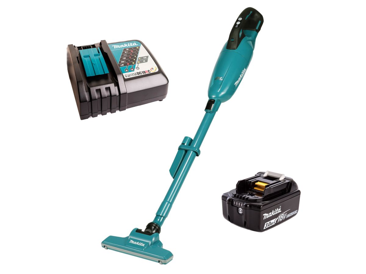 аккум. пылесос makita lxt dcl284frf в кор. (18.0 в, 1 акк., 3.0 а/ч, li-ion, зу, 0.73 л, самоочистка: нет) dcl284frf от BTSprom.by