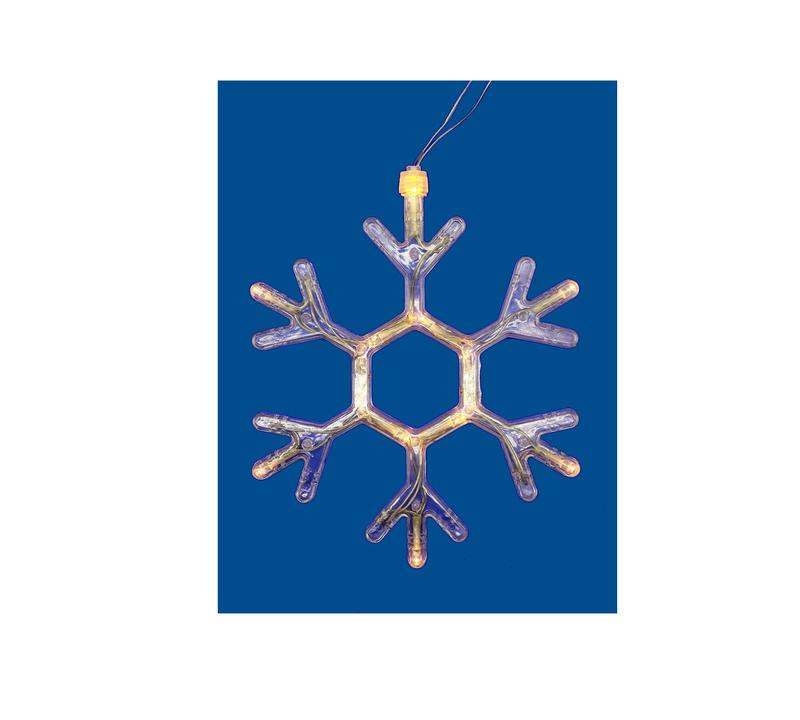 фигура uld-h1819-012/sta/3aaa warm white ip20 snowflake снежинка 3aaa (не в/к) 18х19см подвес 12 led провод прозр. uniel ul-00007251 от BTSprom.by