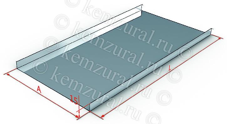 Крышка для лотка осн.100 сталь 1мм КЛ100 УХЛ1 КЭМЗ 110 101123 17 от BTSprom.by