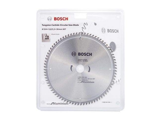 диск пильный 254х30 мм 80 зуб. универсальный eco aluminium bosch ( твердоспл. зуб) от BTSprom.by