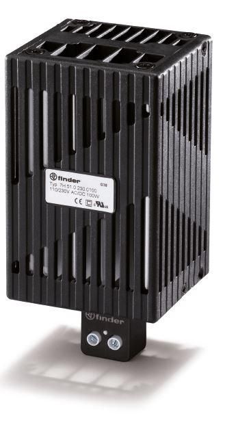 электронагреватель щитовой 110…250в ac/dc 100вт уст. на рейку 35мм ip20 finder 7h5102300100 от BTSprom.by