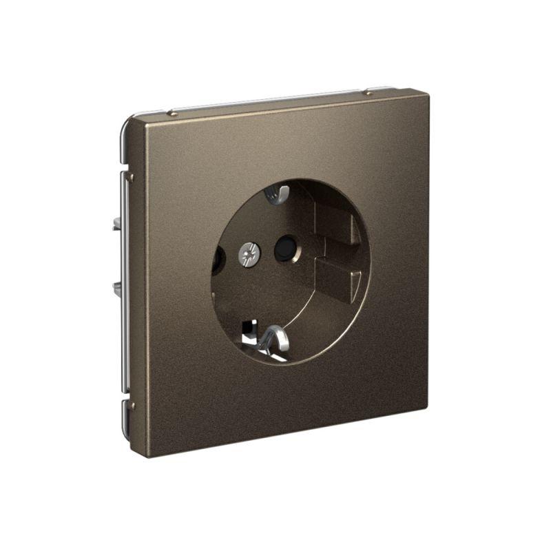  Розетка ArtGallery 16А с заземл. со шторками быстрозажим. клем. механизм мокко SE GAL000645S фото в каталоге от BTSprom.by