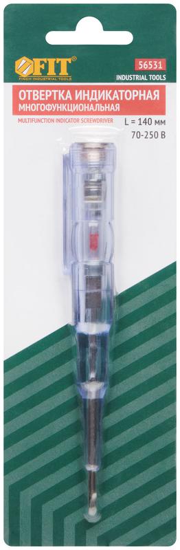  Отвертка индикаторная многофункциональная 70-250 В FIT 56531 фото в каталоге от BTSprom.by