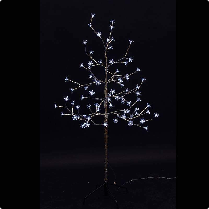 дерево комнатное сакура, ствол и ветки фольга, высота 1,2 метра, белый цвет светодиодов от BTSprom.by