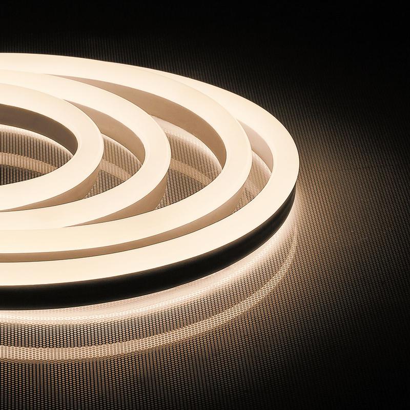 лента светодиодная 144smd(2835)/м 12вт/м 220в ip67 50м 3000 ls721 с 1 сетевым шнуром 1 заглушкой 1 коннектором в комплекте (уп.50м) feron 32711 от BTSprom.by