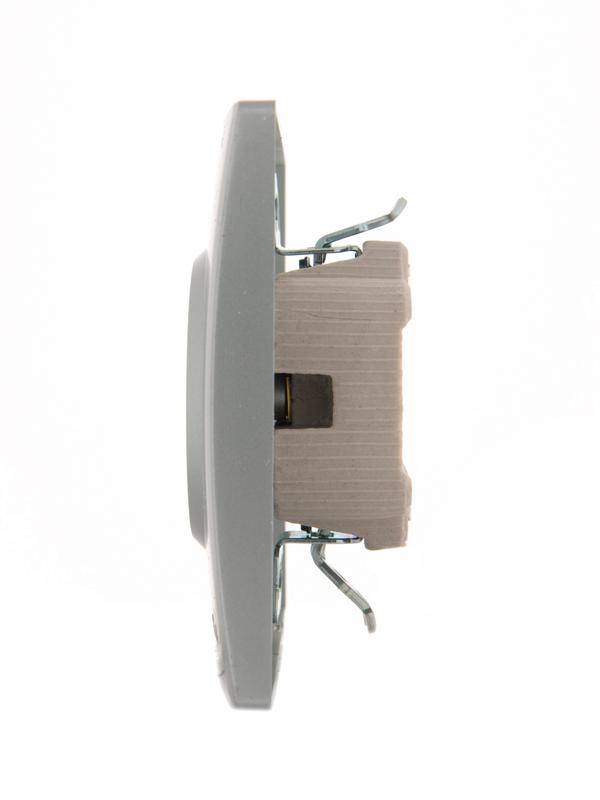  Розетка 2-м СП Karina 16А IP20 без заземл. керамика матов. серебр. LEZARD 707-4300-128 фото в каталоге от BTSprom.by