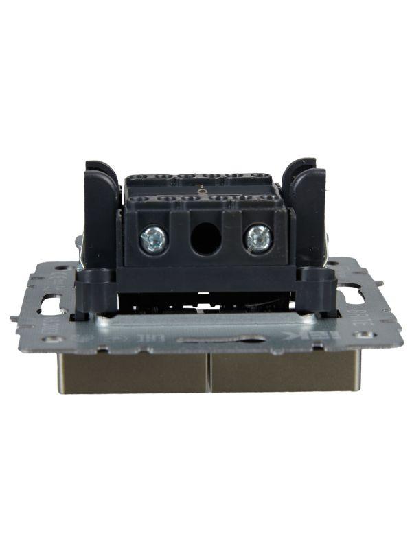  Выключатель жалюзи СП BRITE ВС10-1-5-БрШ 10А механизм шампань IEK BR-V15-0-10-K37 фото в каталоге от BTSprom.by