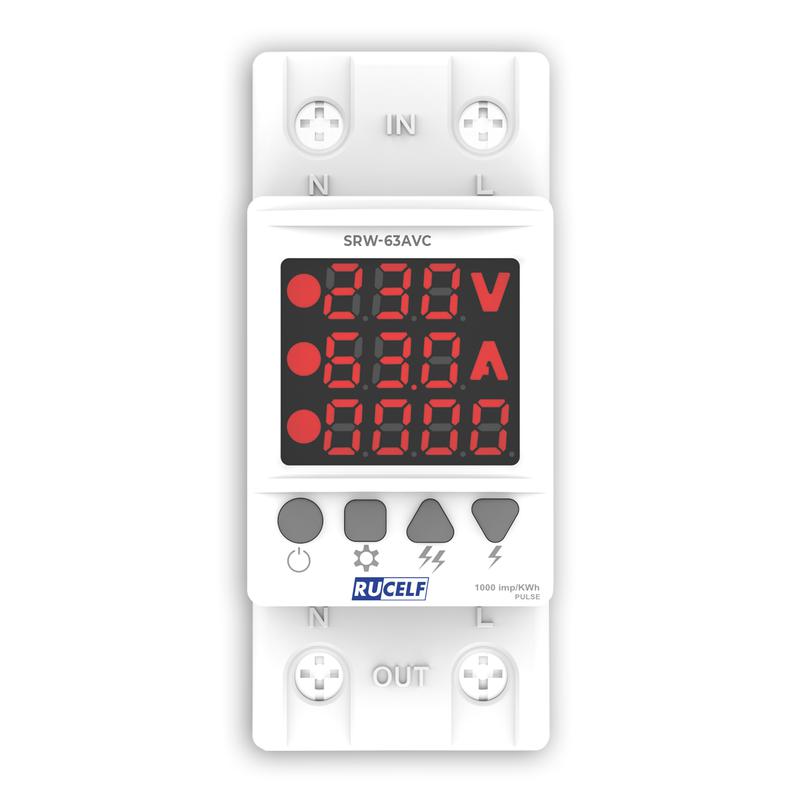  Реле напряжения и тока со счетчиком RUCELF SRW-63AVC фото в каталоге от BTSprom.by