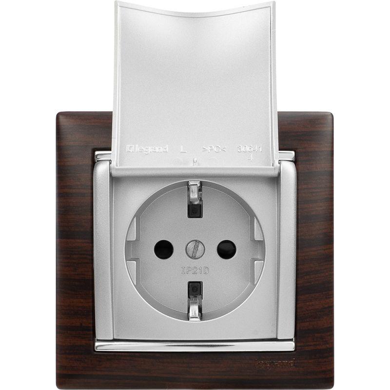  Рамка 1-м Valena темн. дерево/сереб. Leg 770371 фото в каталоге от BTSprom.by