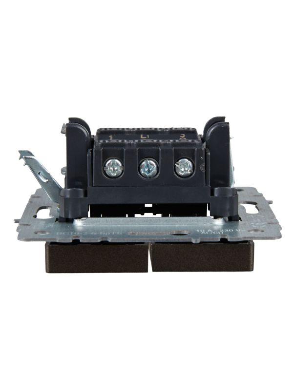  Выключатель проходной 2-кл. СП BRITE ВС10-2-6-БрТБ 10А механизм бронза IEK BR-V22-0-10-K45 фото в каталоге от BTSprom.by