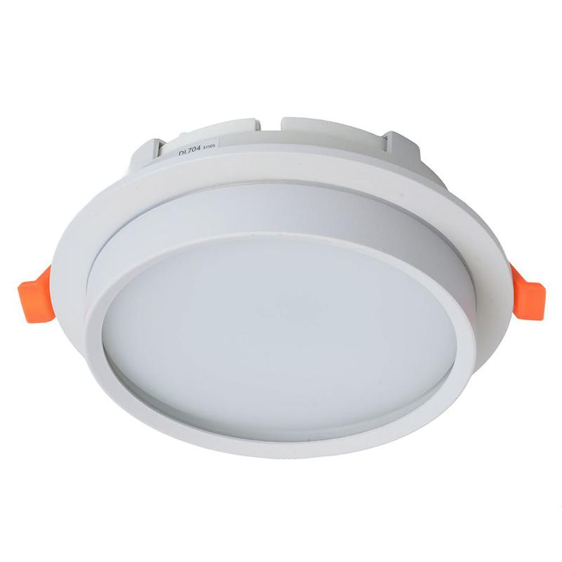 светильник потолочный встраиваемый 25вт 230в gx70 ip44 бел. круг без лампы dl704 feron 51105 от BTSprom.by