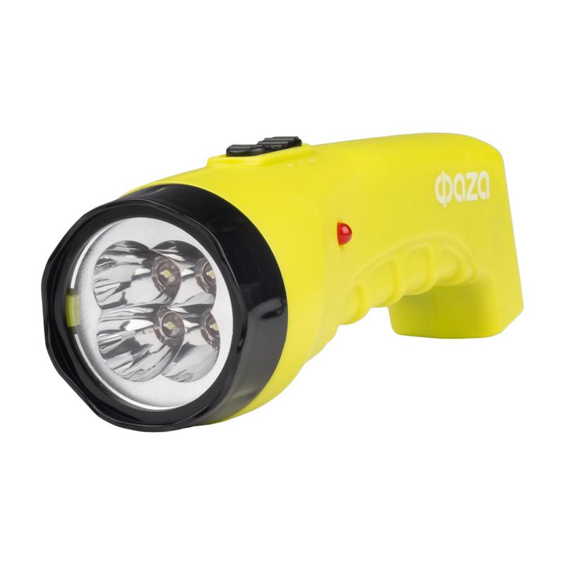 фонарь аккумуляторный ручной accuf2-l04-gn 4led 2 режима: 100проц./25проц. аккум. 0.4а.ч выдвижная вилка индикатор зарядки зел. фаzа 2857859 от BTSprom.by