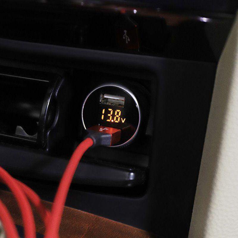 автозарядка в прикуриватель 2хusb с дисплеем азу 1000+2100ма серебр. rexant 18-1947 от BTSprom.by